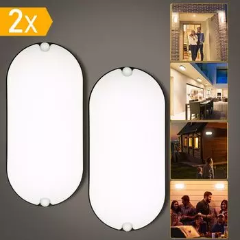 Светодиодный потолочный светильник для влажных помещений, 15 Вт, подвал, гараж, класс защиты IP54, лампа ПК + ПБТ Jopassy, черный