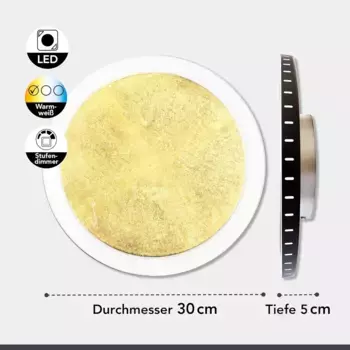 Светодиодный потолочный светильник Eco-Light Leuchten GmbH, золотой