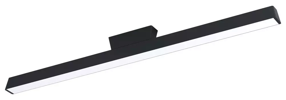 Светодиодный потолочный светильник Eglo, 122x5,5x11 см, черно-белый