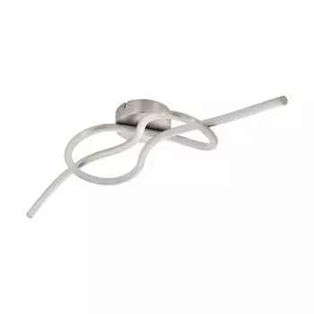 Светодиодный потолочный светильник EGLO Novafeltria, потолочный светильник, светильник для гостиной, светильник для кухни из стали, алюминия и пластика, светильник для прихожей матового никеля и белого цвета., серебро