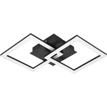 Светодиодный потолочный светильник EGLO «PARANDAY-Z», черный, из стали / со встроенным светодиодом - 21,5 Вт