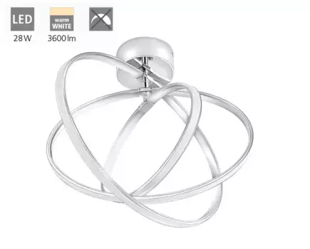 Светодиодный потолочный светильник EGLO, серебряный