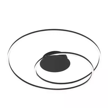 Светодиодный потолочный светильник Fischer & Honsel, 52x9 см, черный