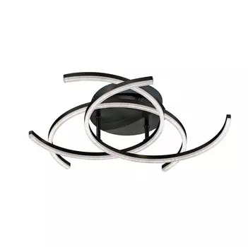 Светодиодный потолочный светильник Fischer & Honsel, 68 см, черный/песочный