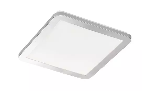 Светодиодный потолочный светильник Fischer & Honsel Gotland в хроме и белом цвете, 17 Вт, 2300 лм, IP44, 300x300 мм Fischer & Honsel Leuchten, белый