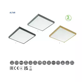 Светодиодный потолочный светильник G-Tech, черный