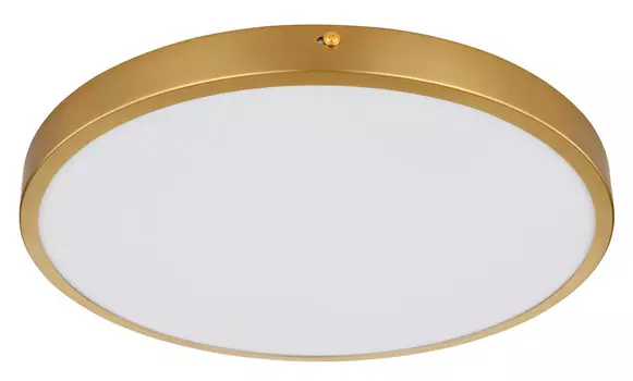 Светодиодный потолочный светильник Globo, 35x3 см, цвета опал/латунь