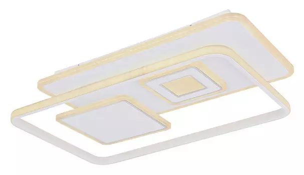 Светодиодный потолочный светильник Globo, 44x65x6 см, опал/белый/хром