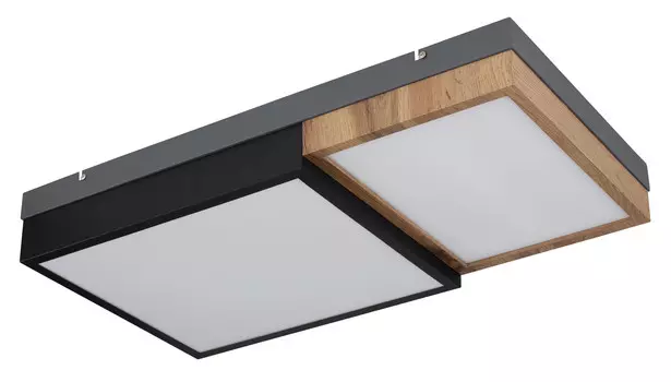 Светодиодный потолочный светильник Globo, 65x35x9 см, опал/черный/белый