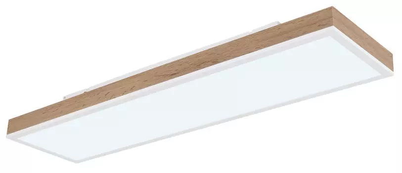 Светодиодный потолочный светильник Globo, 80x20x7,8 см, опал/белый/темно-коричневый