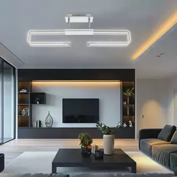 Светодиодный потолочный светильник Globo Lighting, серебряный