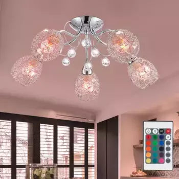 Светодиодный потолочный светильник Globo Lighting, серебряный