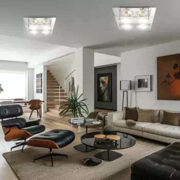 Светодиодный потолочный светильник Globo Lighting, серебряный