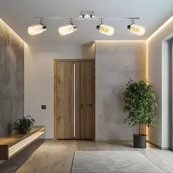 Светодиодный потолочный светильник Globo Lighting, серебряный