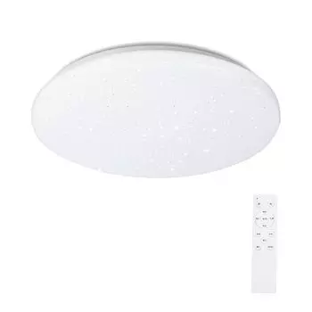 Светодиодный потолочный светильник Great Tour мощностью 24 Вт с эффектом звездного неба и регулировкой яркости для осветительных панелей с дистанционным управлением. TolleTour