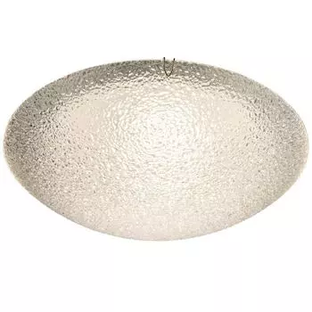 Светодиодный потолочный светильник, хром, матовое стекло, круглый, 30 см etc-shop, белый