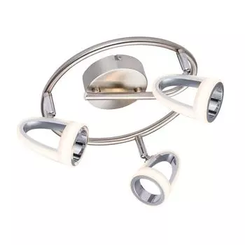 Светодиодный потолочный светильник, хром, матовый никель, подвижные споты etc-shop