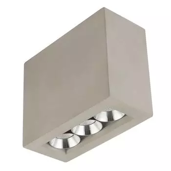 Светодиодный потолочный светильник, имитация бетона, квадратный, серый, L 12,2 см etc-shop