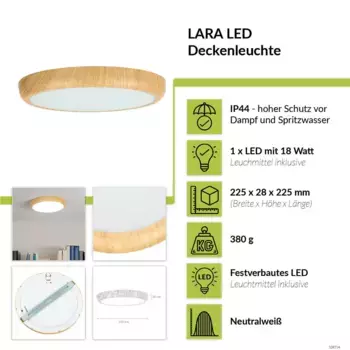 Светодиодный потолочный светильник Licht-Erlebnisse, цвет Bunt