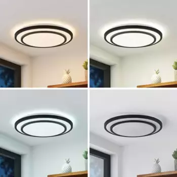 Светодиодный потолочный светильник LINDBY, черный