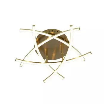 Светодиодный потолочный светильник Lindby Flakira бронзового цвета из алюминия.