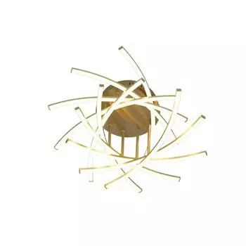 Светодиодный потолочный светильник Lindby Flakira бронзового цвета из алюминия.