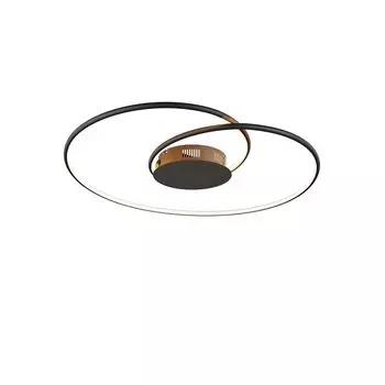 Светодиодный потолочный светильник Lindby 'Joline' черного цвета из металла