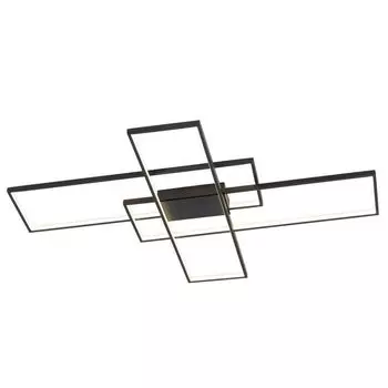 Светодиодный потолочный светильник Lindby 'Tetson' черного цвета из металла, черный