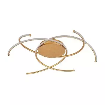 Светодиодный потолочный светильник Lindby "Ярели" в золоте/латуни из металла, золото