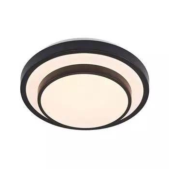 Светодиодный потолочный светильник Lindby "Youri" черного цвета из металла