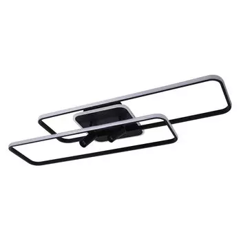 Светодиодный потолочный светильник Lucande 'Tival' черного цвета из алюминия, черный