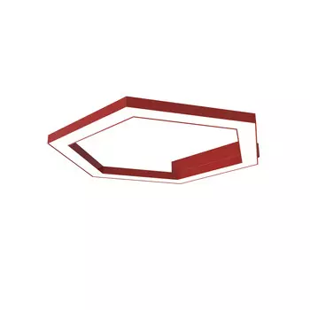 Светодиодный потолочный светильник Lumicom, 1,6x3x40 см, красный