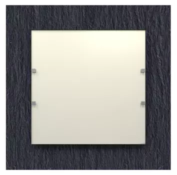 Светодиодный потолочный светильник Lumicom, 41x41x6 см, черный