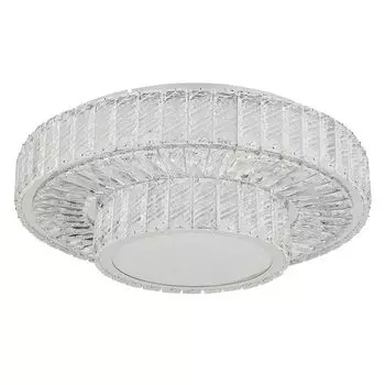 Светодиодный потолочный светильник, люстра, хром, кристаллы, пульт, D 50 см Globo Lighting