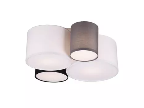 Светодиодный потолочный светильник meineWunschleuchte, 47x50x21 см, серый/черный глянцевый/белый