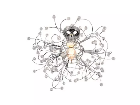 Светодиодный потолочный светильник meineWunschleuchte, 52x52x35 см, прозрачный/хромированный