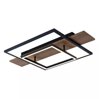 Светодиодный потолочный светильник, металл, черный, функция памяти Globo Lighting, коричневый