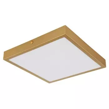 Светодиодный потолочный светильник, металл, латунь, 3000К, L 25 см Globo Lighting, золото