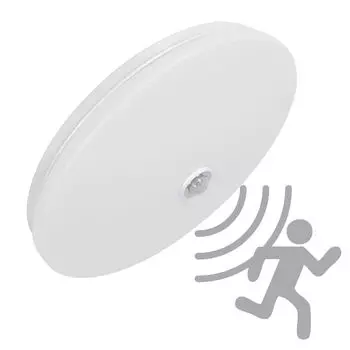 Светодиодный потолочный светильник, настенный светильник с детектором движения PiRA, 18 Вт, нейтральный белый настенный светильник, потолочный светильник, потолочный светильник Maxkomfort GmbH