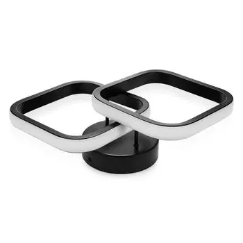 Светодиодный потолочный светильник Neoglint, черный, квадратный дизайн, 3-цветный светильник для спальни, гостиной, прихожей, балкона, лестницы, современного потолочного светильника для прохода Douself