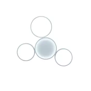 Светодиодный потолочный светильник Nettlife, 62x47x7 см, белый