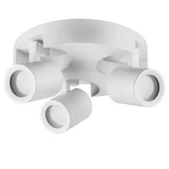Светодиодный потолочный светильник Nirual, 3 лампы - белый - GU10 - точечный светильник - споты - потолочный спот - потолочный спот - комплект из 3 шт. Ledando