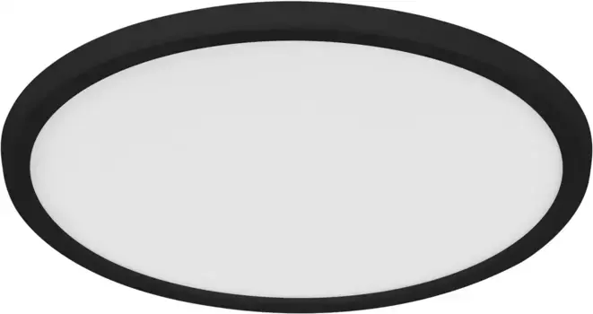 Светодиодный потолочный светильник Nordlux "Oja Smart", ультраплоский потолочный светильник с регулировкой яркости с помощью Nordlux Smart 29,40 см, Высота: 2,30 см., черный