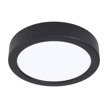 Светодиодный потолочный светильник Novel, 16x2,8 см, черно-белый