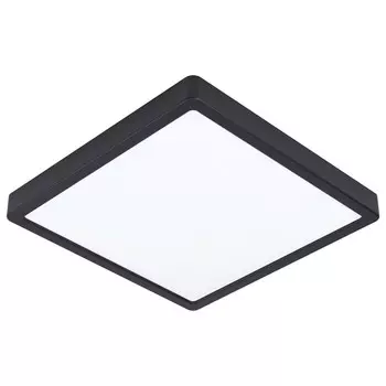Светодиодный потолочный светильник Novel, 28,5x28,5x2,8 см, черно-белый