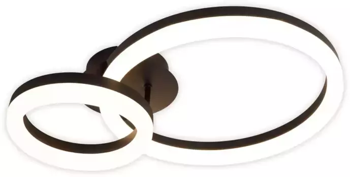 Светодиодный потолочный светильник nve CIRCULO с плавной регулировкой яркости с помощью настенного выключателя Высота: 14,00 см., черный