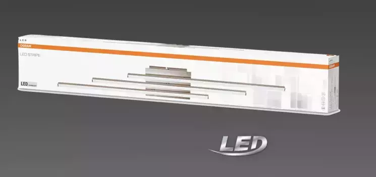 Светодиодный потолочный светильник OSRAM, серебряный