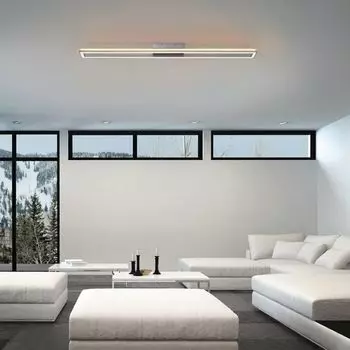 Светодиодный потолочный светильник Paul Neuhaus Helix из алюминия 51 Вт 2080 лм, серебро