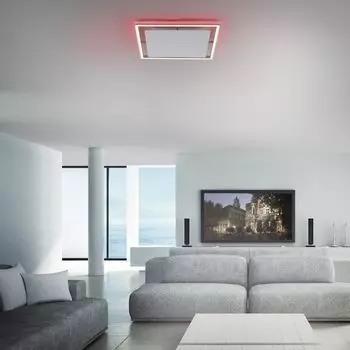 Светодиодный потолочный светильник Paul Neuhaus Helix из алюминия 48 Вт 1900 лм, серебро