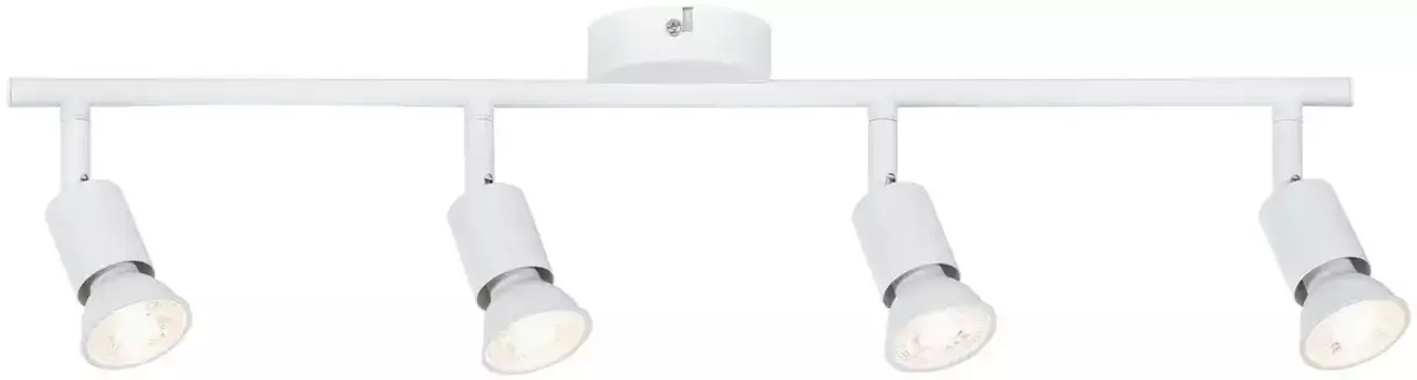 Светодиодный потолочный светильник Paulmann "Carolina", 4 пламени, лампа GU10 | без лампочки, GU10 Высота: 12,4 см, белый
